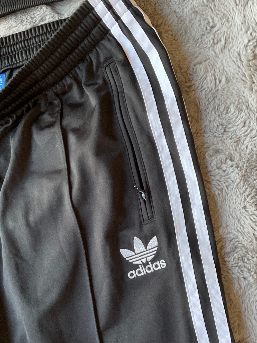 adidas Black & White 3-Stripe Track Jacket and Joggers Set - Picture 4 of 9